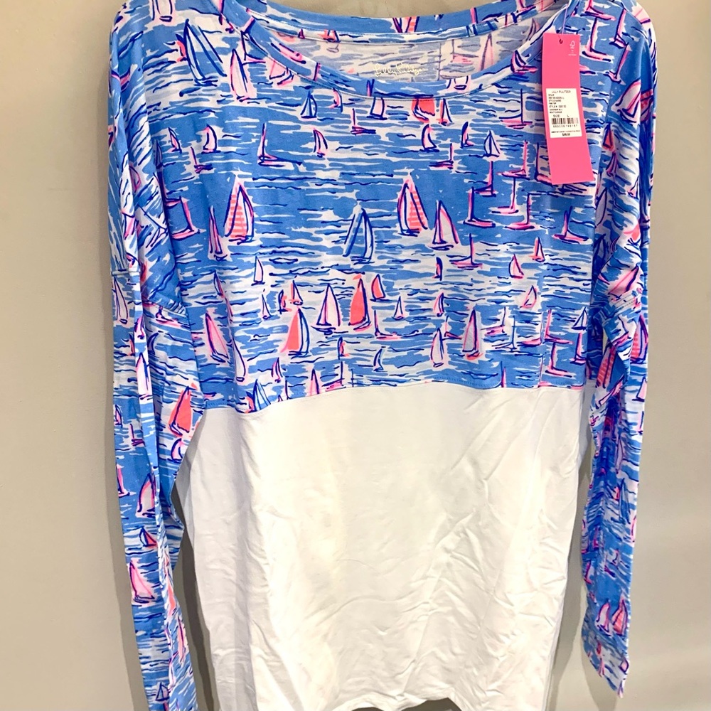 NWT Lilly Pulitzer Finn Top - Boatylicious - size L